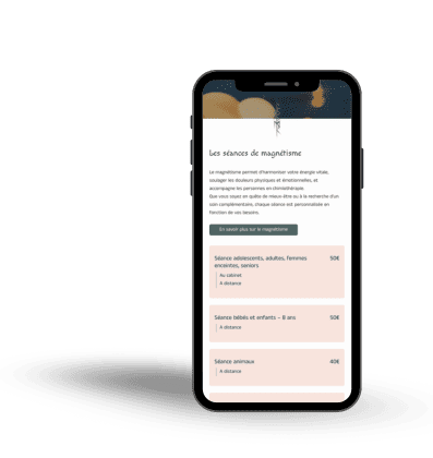 Mockup mobile page tarifs - Site vitrine Valkyrie